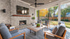 MSI Brickstaks Clay Brick Doverton Gray Reclaimed Herringbone Outdoor Scene
