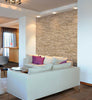 MSI Ledgestone Veneer - Durango Cream Panel - Split Face Room Scene