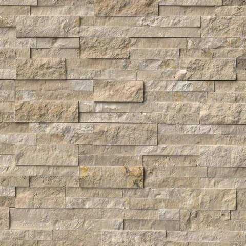 MSI Ledgestone Veneer - Durango Cream Panel - Split Face Swatch
