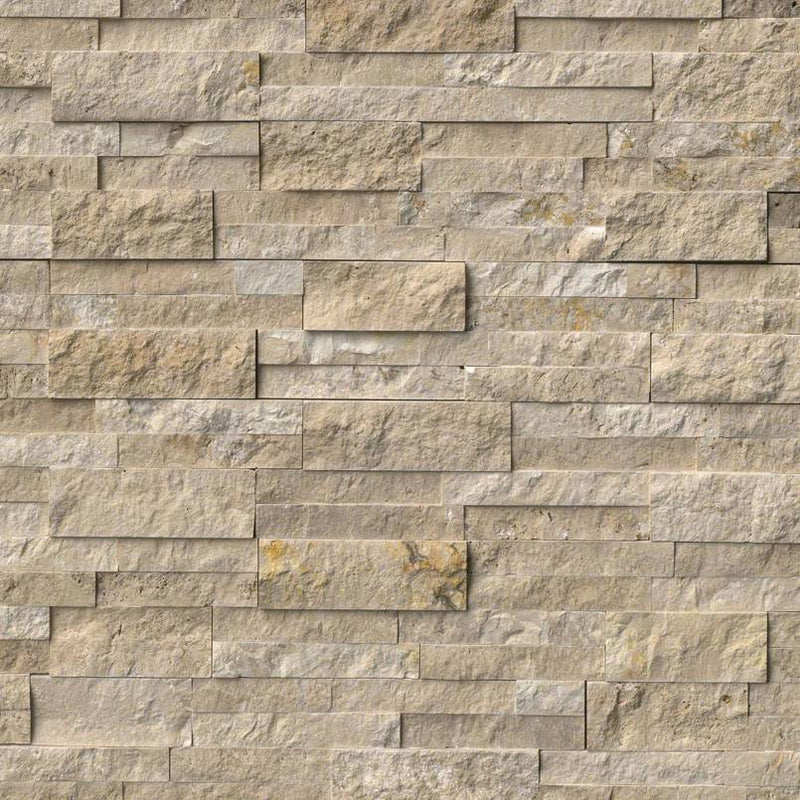 MSI Ledgestone Veneer - Durango Cream Panel - Split Face