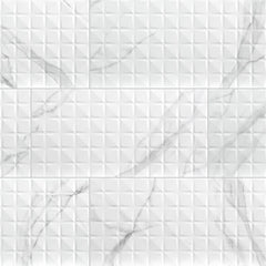 MSI Dymo Statuary Chex White Tile 12x24 Swatch