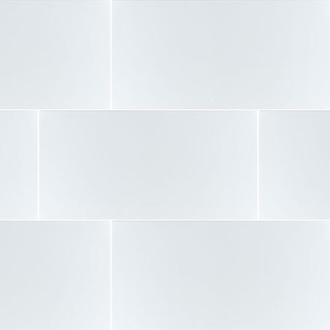 Dymo Ceramic Tile Collection Pattern White Glossy - 12"X24" Swatch