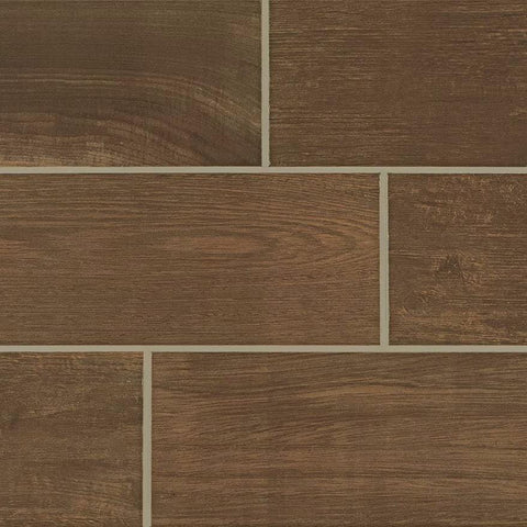 Daltile Emblem Brown EM04 7"x20" Swatch