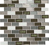 Daltile Crystal Shores Emerald Isle CS96 Brick Joint Mosaic 2"x1" Swatch 2