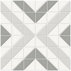 Tile Collection Soho 10x10 Cubic Pattern Mosaic Tile Evening Blend Swatch