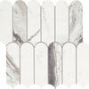 Daltile Eclessia Marble Mosaic Elongated Fan Volakas