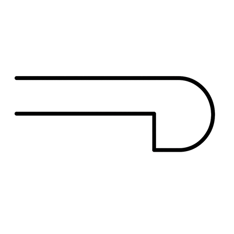 Casabella Next Generation MauiMtn XL Flush Stair Nose Trim