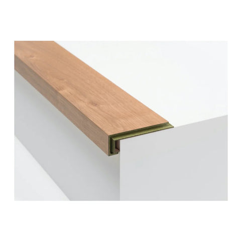 TimbrCORE Laminate Sequoia Trim Flush Stairnose Swatch