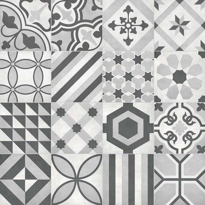 Tile Collection Form 8x8 Blend Decorative Tile Ice