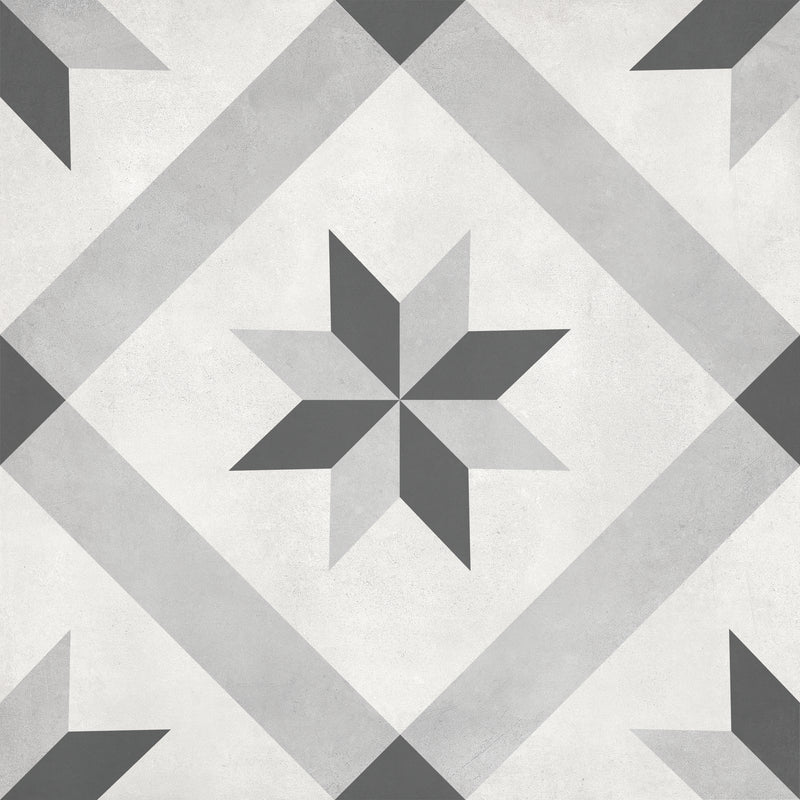 Tile Collection Form 8x8 Compass Decorative Tile Ice