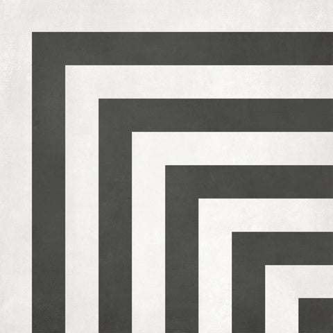 Tile Collection Form 8x8 Geo Decorative Tile Monochrome