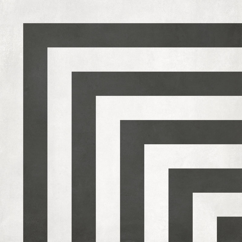 Tile Collection Form 8x8 Geo Decorative Tile Monochrome