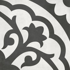 Tile Collection Form 8x8 Lotus Decorative Tile Monochrome