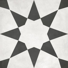 Tile Collection Form 8x8 Stellar Decorative Tile Monochrome