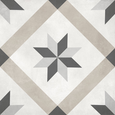 Tile Collection Form 8x8 Compass Decorative Tile Sand