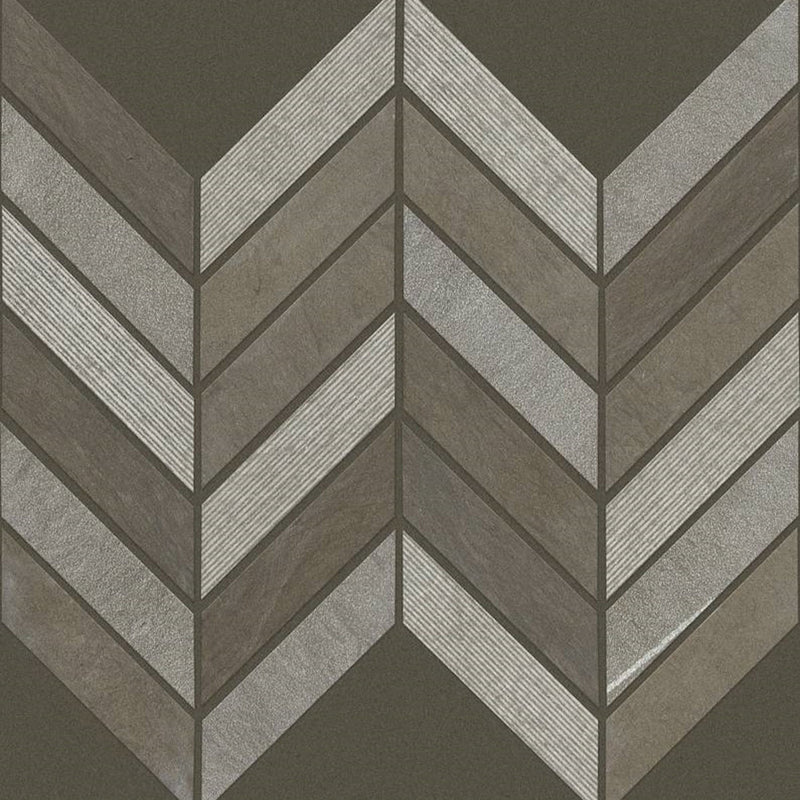Shaw Tile Boca Foussana Gray Chevron