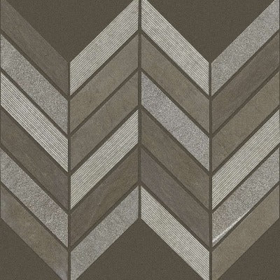 Shaw Tile Boca Foussana Gray Chevron