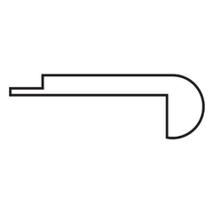 TimbrCORE Laminate Valley Junction Trim Flush Stairnose