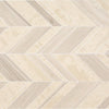 Daltile Decorative Accents Chevron Straight Edge Blanc