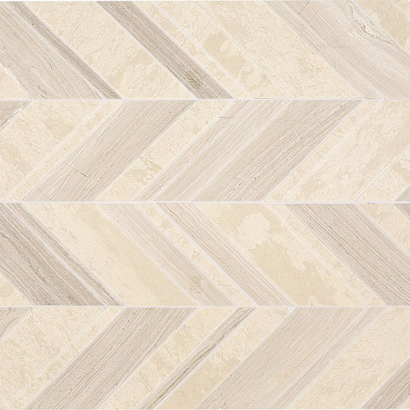 Daltile Decorative Accents Chevron Mosaic Straight Edge