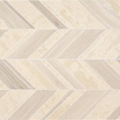 Daltile Decorative Accents Chevron Straight Edge Blanc
