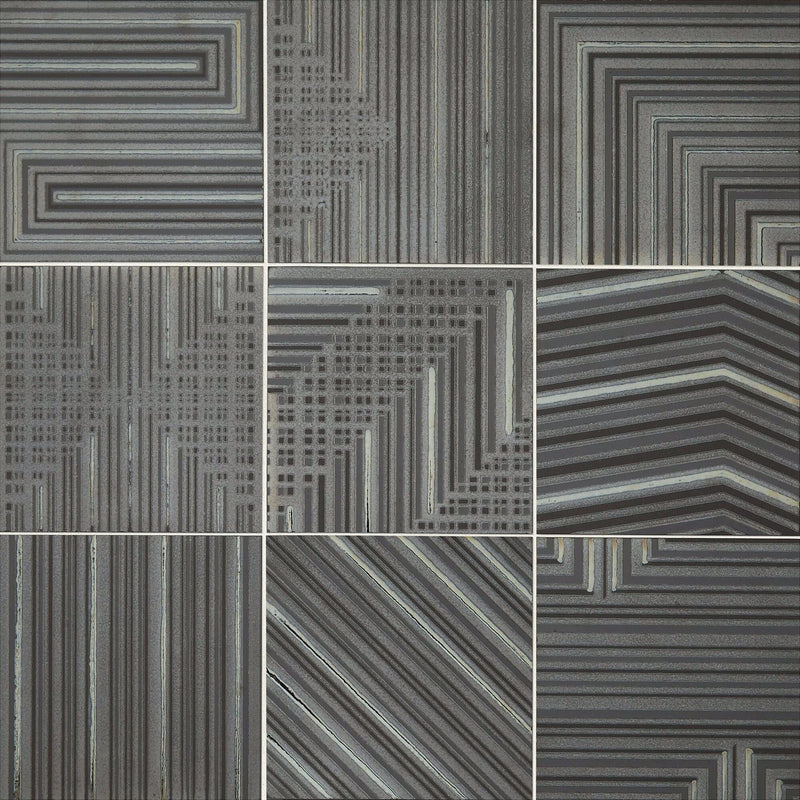 Daltile Geometric Fusion Graphite GF03 8