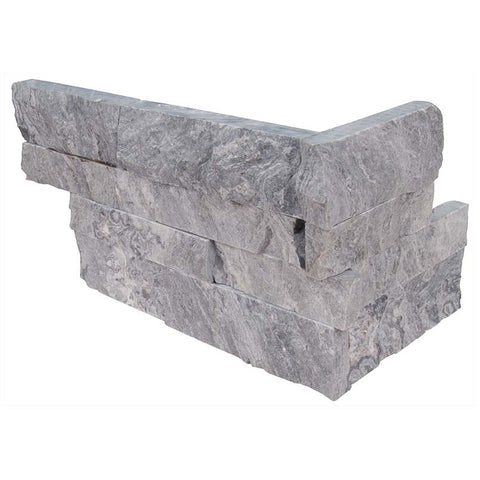 MSI Ledgestone Veneer - Glacial Grey Corner - Split Face Swatch