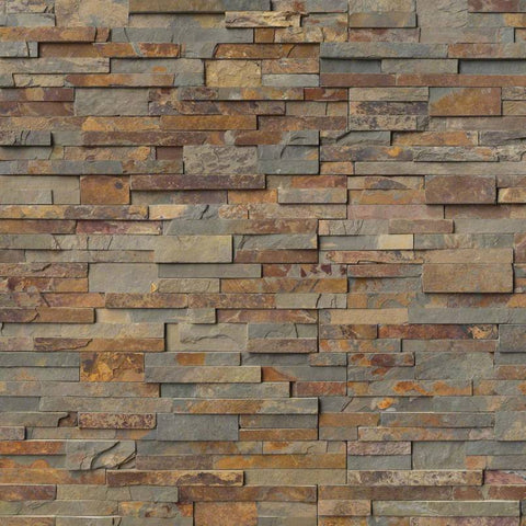 MSI Ledgestone Veneer - Gold Rush Panel - Split Face Swatch