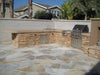 MSI Ledgestone Veneer - Golden White Corner - Split Face Outdoor Scene