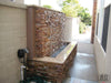 MSI Ledgestone Veneer - Golden White Panel- Split Face Outdoor Scene