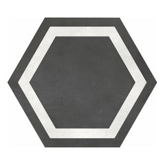 Tile Collection Form Hexagon Frame Decorative Tile Graphite