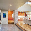 MSI Ledgestone Veneer - Gray Oak Panel - Split Face Room Scene