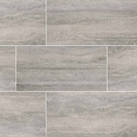 Veneto Porcelain Tile Collection Gray - 12"x24" Polished Swatch