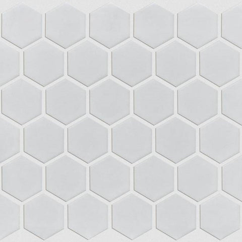 Shaw Tile Coolidge Grey Hexagon Mosaic Swatch