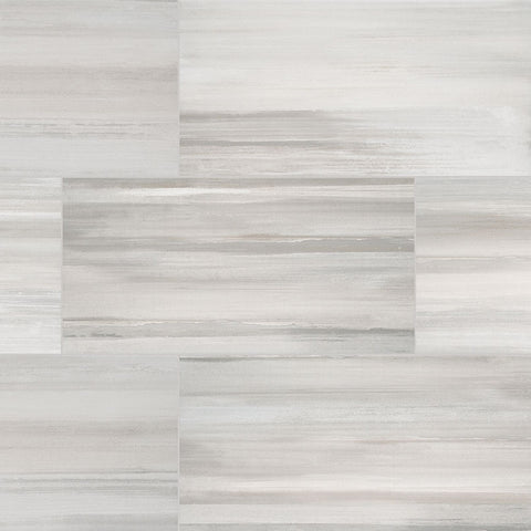Watercolor Porcelain Tile Collection Grigio - 12"x24" Swatch