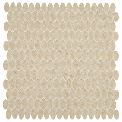 Daltile Statuette Oval 1/2"x1" Harbor Beige