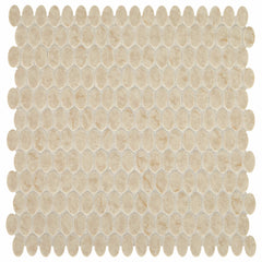 Daltile Statuette Oval 1/2"x1" Harbor Beige