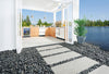 MSI PIEDRA BLACK POLISHED PEBBLES Outside Scene