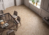 Havenwood Porcelain Tile Collection Beige Wood - 12"x15" Chevron Room Scene