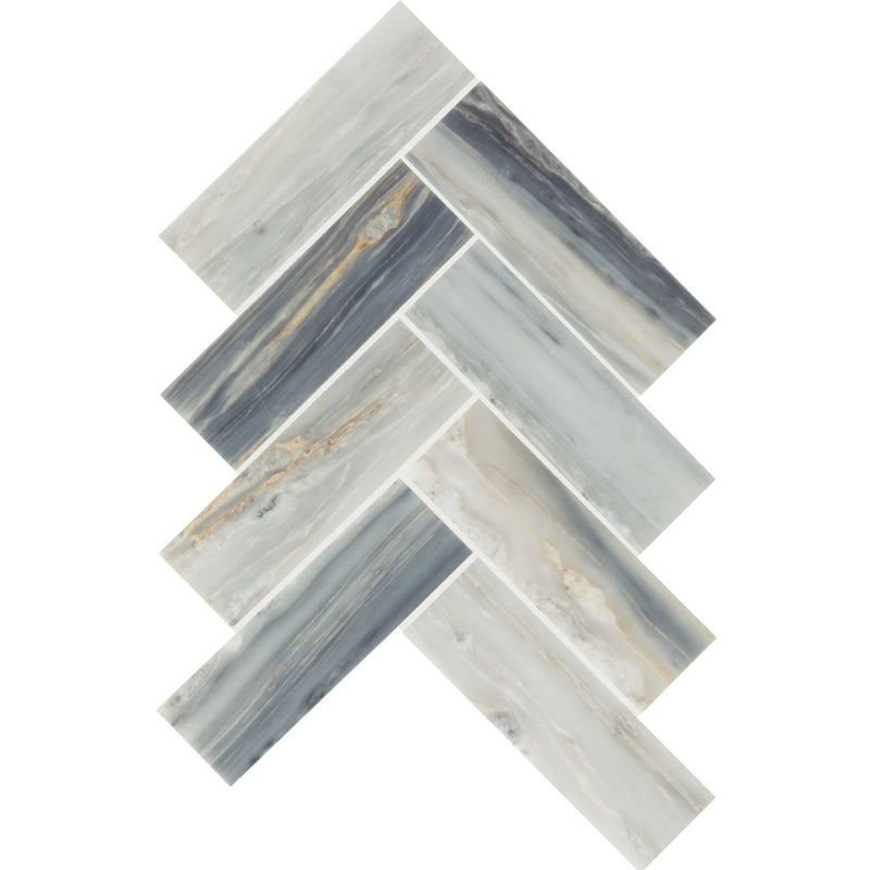 Daltile Gamma Mosaic Herringbone 2x6