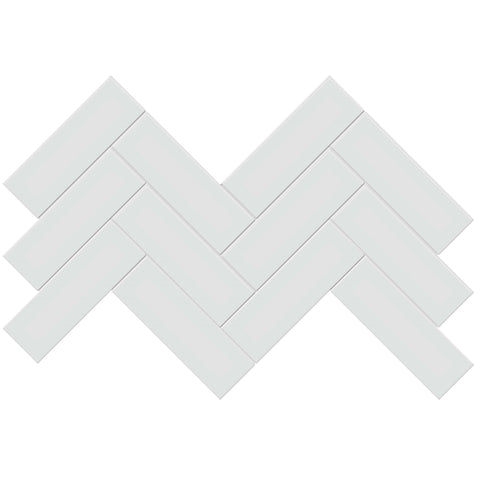 Tile Collection Soho 8x16 Herringbone Mosaic Tile Gallery Grey