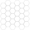 Virginia Tile Jem 2" Capriccio Grey Hexagon Mosaic Polished