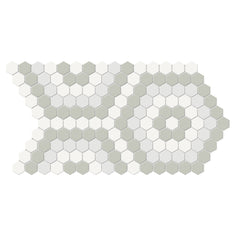 Tile Collection Soho 8x14 Hexagon Pattern Mosaic Tile Morning Blend Swatch