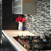Shaw Tile Awesome Mix Iceland Random Linear Mosaic Wall Room Scene