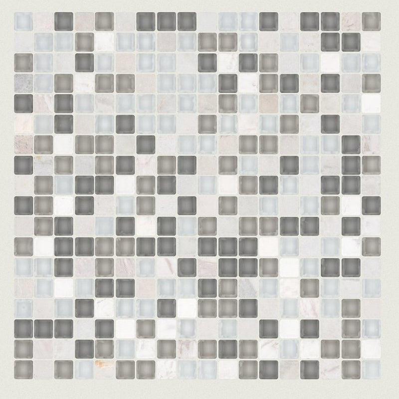 Shaw Tile Awesome Mix Iceland 5/8 Mosaic Wall