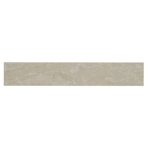 MSI Porcelain Onyx Ivory Bullnose 3x18 Polished Swatch