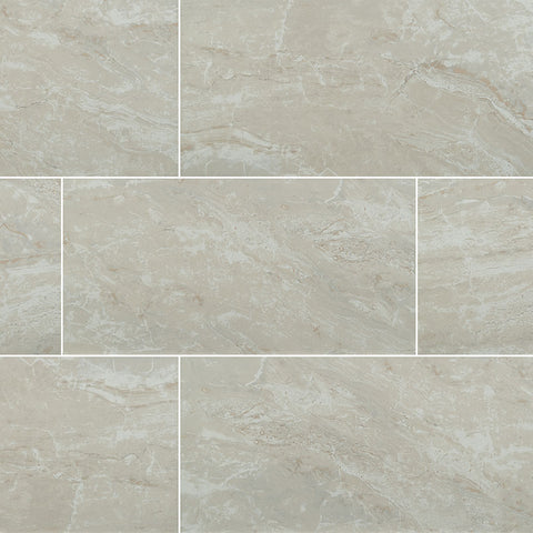 Onyx Porcelain Tile Collection Ivory -12"x24" Polished