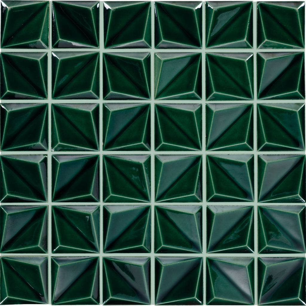 Fond De Carreaux De Céramique Verte. Vieux Carreaux De Céramique Vintage En Vert Pour Décorer La