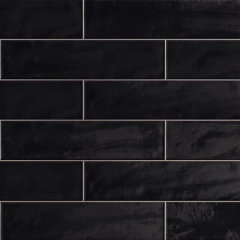 Tile Collection Urban Living 6x24 Tile Jet Black