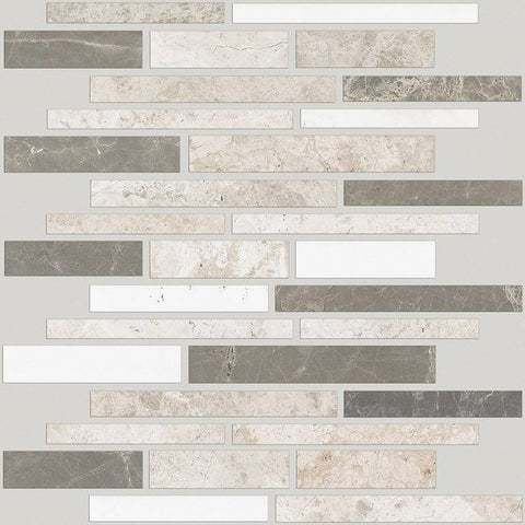 Shaw Tile Boca Jetty Random Linear Mosaic Swatch